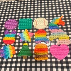 Colorful Pop It Fidget Toy Set